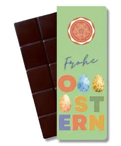 Vegane Osterschokolade in Grün – OHYA Bio 60 % Kakao & ohne Zucker