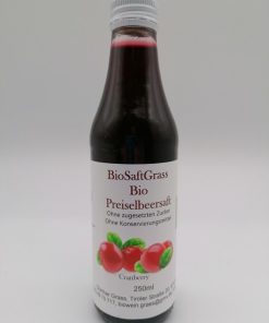 Bio-Preiselbeersaft 0,25l BioSaftGrass