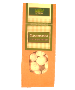 Mandeln in Milchschokolade, Schneemandeln, 100g