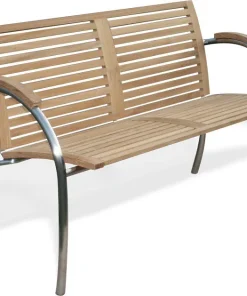 Matahari Gartenbank Ariane 150 cm, Teakholz/Edelstahl